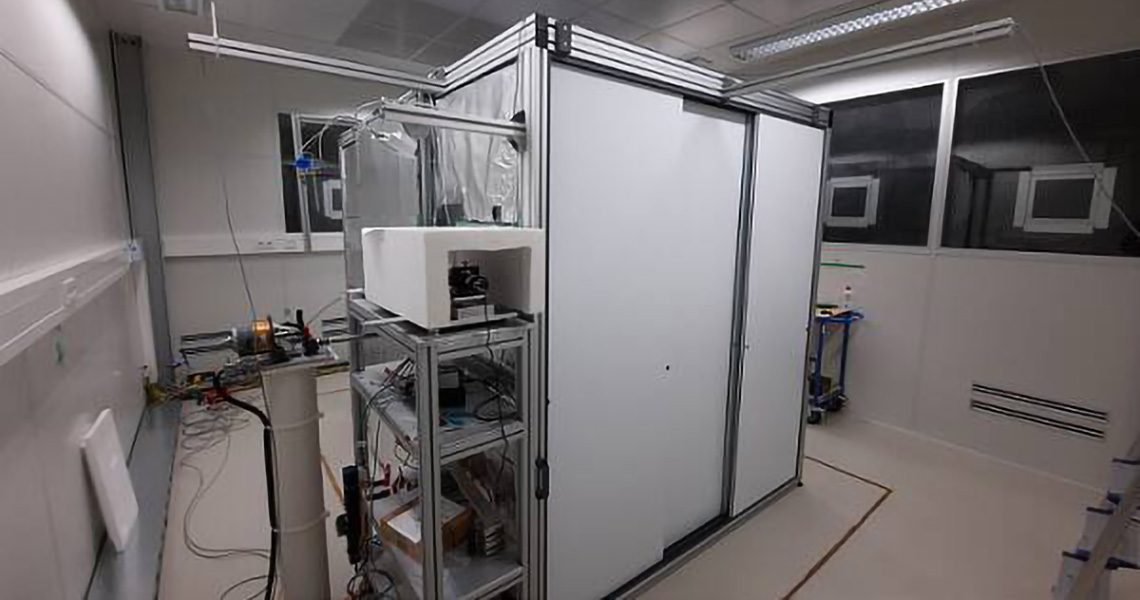 Isolated room within a room in a laboratory