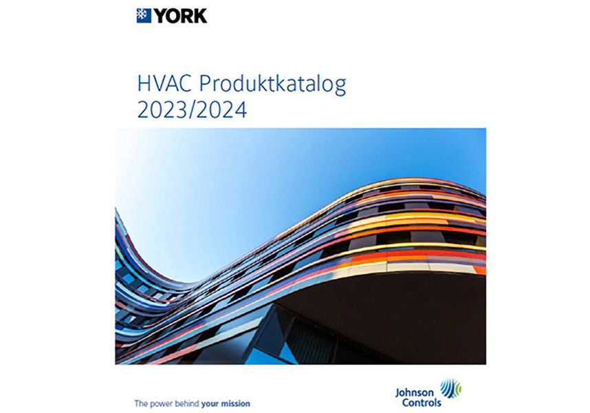 Cover page of York HVAC product catalogue 2023-2024